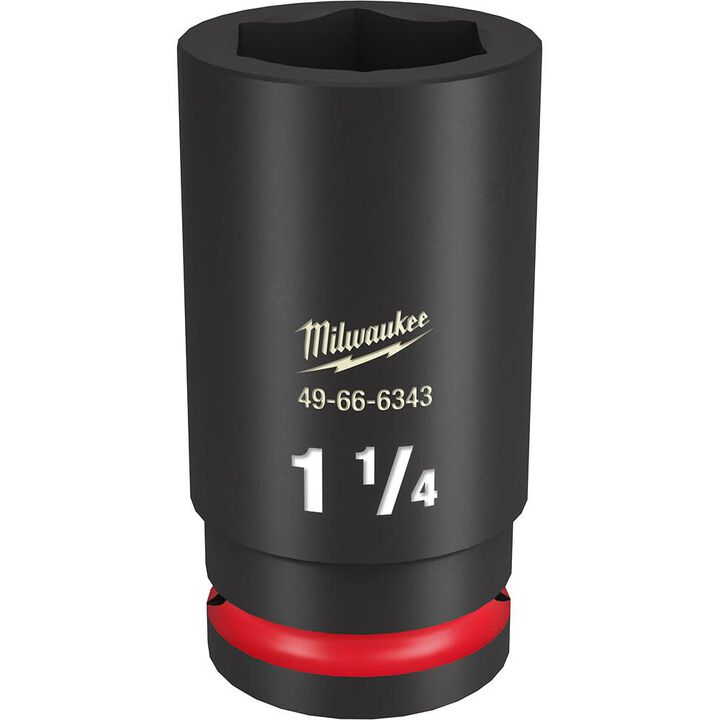 Milwaukee 49-66-6343 3/4" Drive 1-1/4" Deep 6-Point Impact Socket