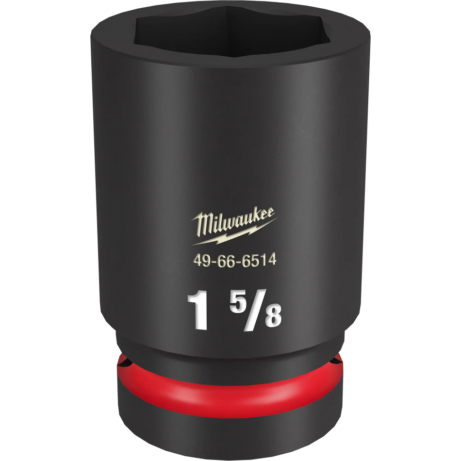 Milwaukee 49-66-6514 SHOCKWAVE Impact Duty 1" Drive 1-5/8" Deep 6 Point Socket