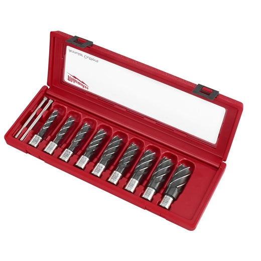 Milwaukee 49-22-8410 9-Piece Annular Cutter Set High-Strength Metal Cutting Kit