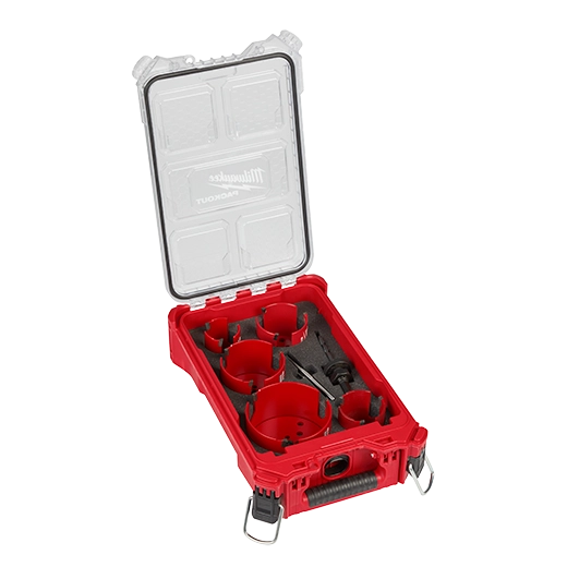 Milwaukee 49-56-9295 9 PC BIG HAWG with Carbide Teeth Hole Saw Kit – PACKOUT Organizer