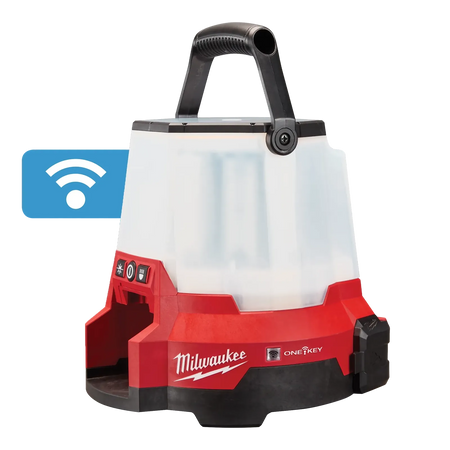 Milwaukee M18 RADIUS Compact Site Light with ONE-KEY 2146-20 – High Output Cordless LED Work Light