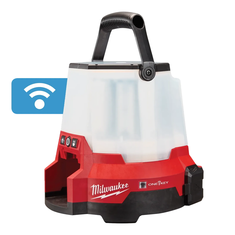 Milwaukee M18 RADIUS Compact Site Light with ONE-KEY 2146-20 – High Output Cordless LED Work Light
