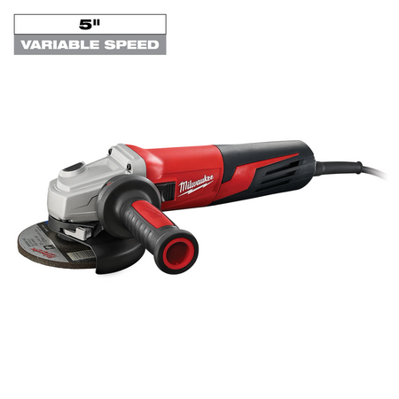 Milwaukee 6117-33D 13 Amp 5 Inch Small Angle Grinder Slide Lock-On