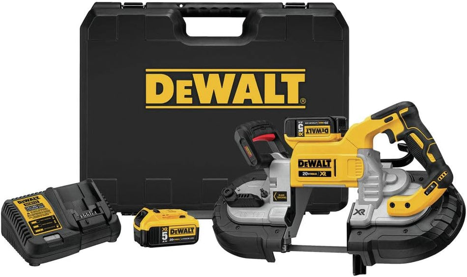 DEWALT DCS376P2 20V MAX 5 in. Dual Switch Band Saw Kit