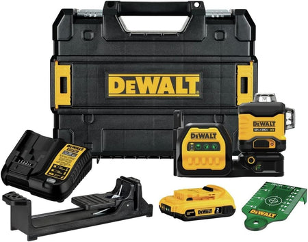 DeWalt DCLE34030G 20V MAX XR 3 x 360 Green Laser for Accurate Layout and Precise Positioning