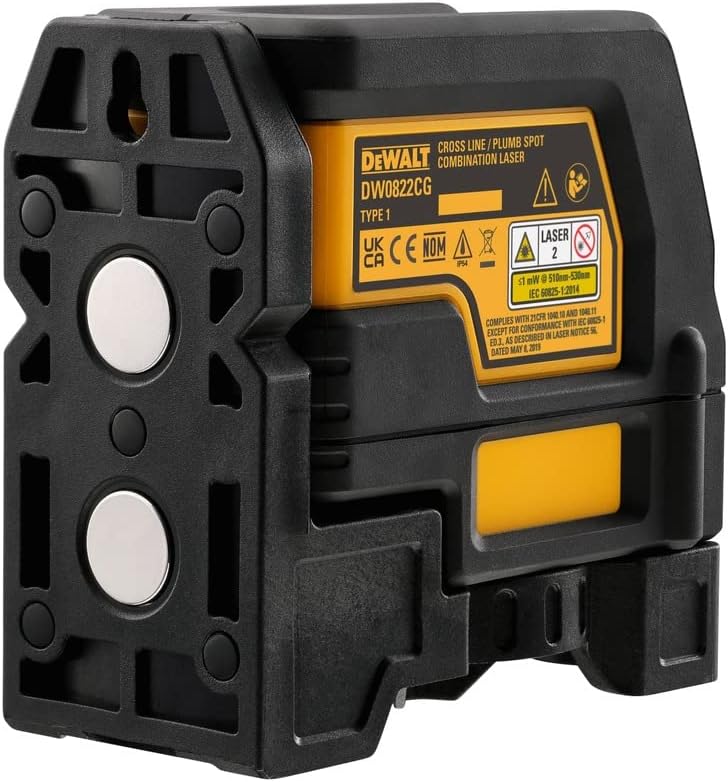DEWALT DW0822CG Green Cross Line Plumb Spot Laser Level