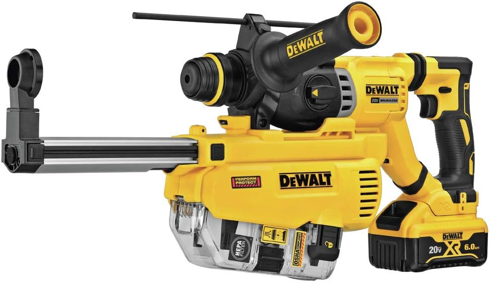 DEWALT DCH293R2DH Rotary Hammer 20V MAX XR SDS Plus Kit with Dust Extractor
