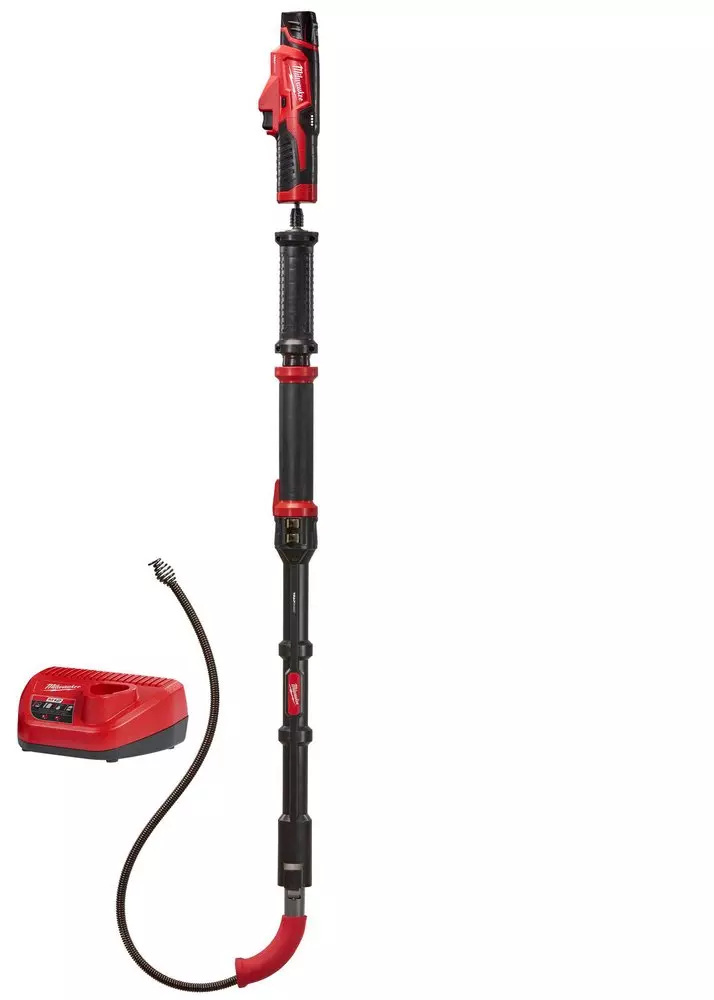 Milwaukee 2576-21 M12 TRAPSNAKE 6-Foot Toilet Auger Kit – Cordless Porcelain Drain Cleaning System
