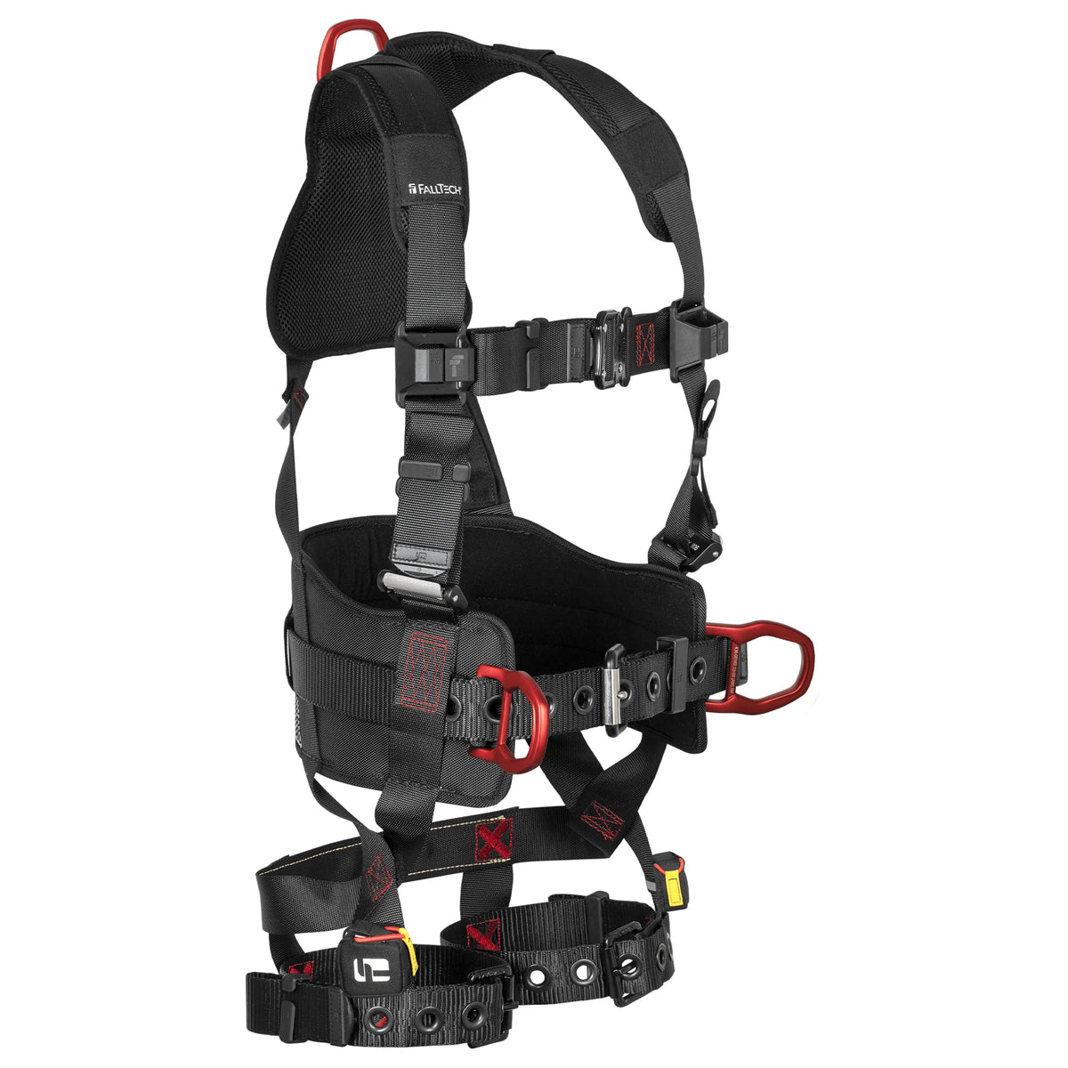 FALLTECH 8144 FT-Iron Iron 3D Standard Belted Harness – Tongue Buckle Leg Adjustment Safety Harness