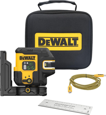 DEWALT DW0822LG 12V MAX 2 Spot Cross Line Green Laser Level