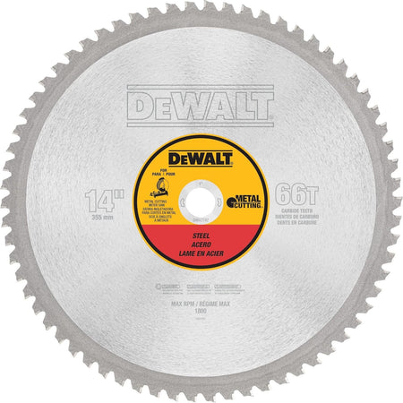Dewalt DWA7747 14" 66T Heavy Gauge Ferrous Metal Cutting Blade