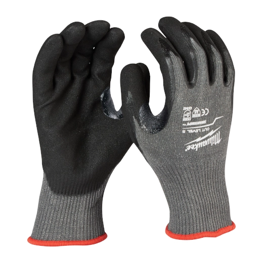 Milwaukee 48-22-8953B Cut Level 5 Nitrile Dipped Pack of 12 Gloves – XL