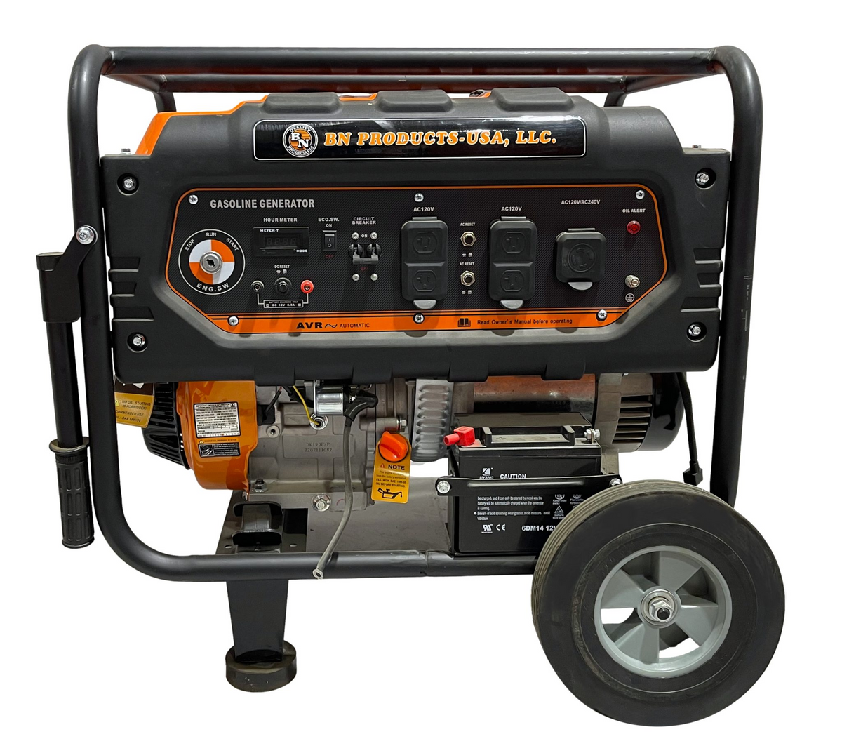 BN Products BNG5000 Gas Generator 5500W Portable Electric Start Generator