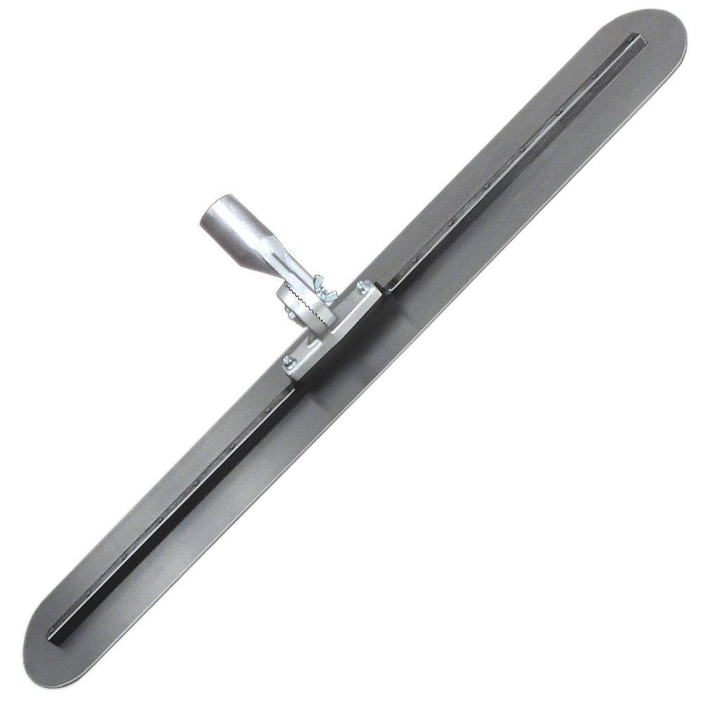 Kraft Tool CC824 48-Inch Round End Carbon Steel Fresno Trowel Adjustable Tooth Bracket