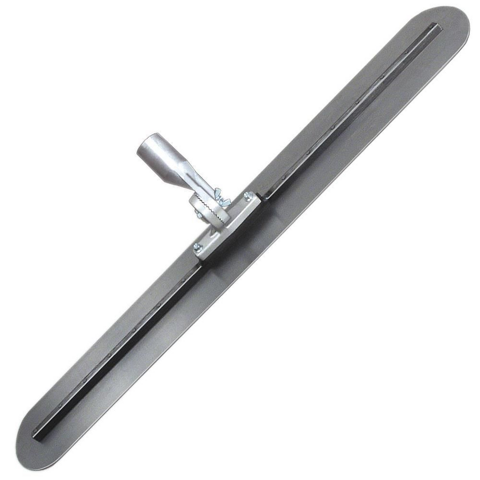 Kraft Tool CC824 48-Inch Round End Carbon Steel Fresno Trowel Adjustable Tooth Bracket