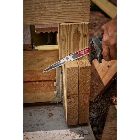 Milwaukee 48-00-5226 9" 5T SAWZALL BLADE The AX w/ Carbide Teeth Wood Blades image 3