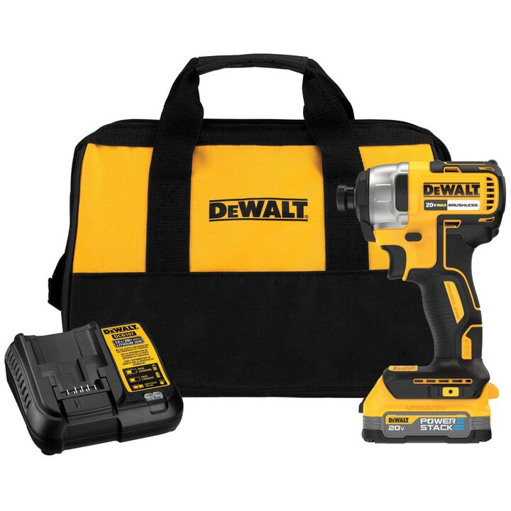 DEWALT DCF787E1 20V MAX 1/4-In. Brushless Impact Driver Kit