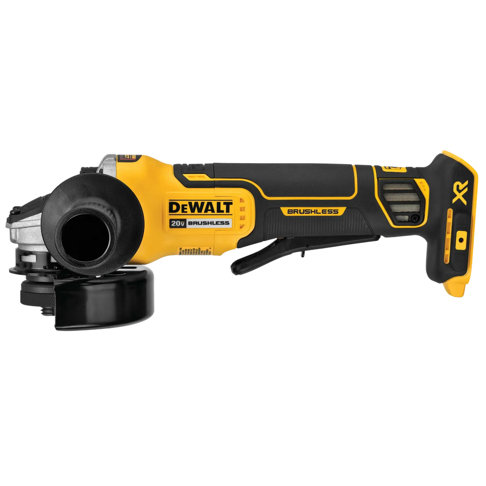 DEWALT DCG413B 20V MAX XR 4-1/2 in. Paddle Switch Angle Grinder