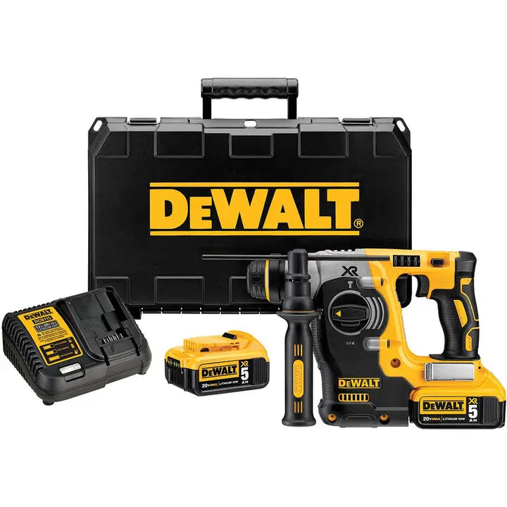 DEWALT DCH273P2 20V MAX XR Brushless 1-In. L-Shape SDS Plus Rotary Hammer Kit