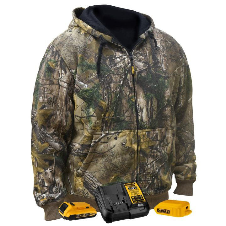 DEWALT DCHJ074D1-L Realtree XTRA Heated Hoodie Large