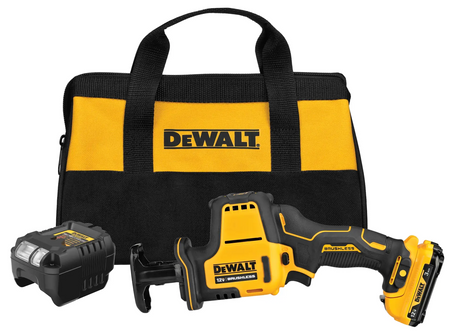 DEWALT DCS312G1 12V MAX XTREME Brushless One-Handed Reciprocating Saw Kit