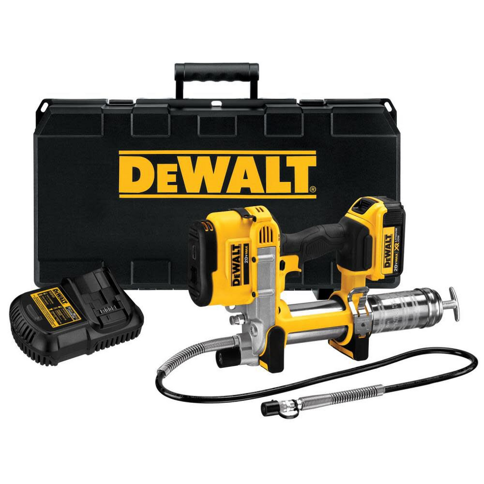 DEWALT DCGG571M1 20V MAX Cordless Grease Gun Kit 10,000 PSI