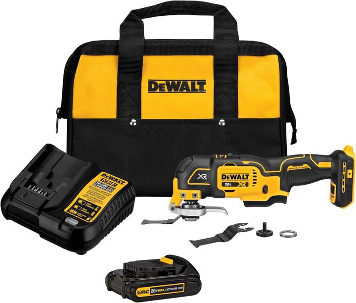 DEWALT DCS356C1 20V MAX XR 3-Speed Brushless Oscillating Tool Kit