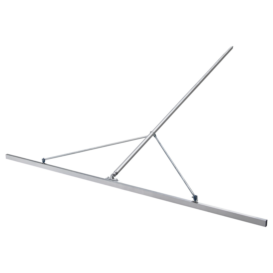 Kraft Tool CC710 10-Foot Aluminum Paver’s Straightedge with 10-Ft Handle & Braces Highway Concrete Leveling Tool