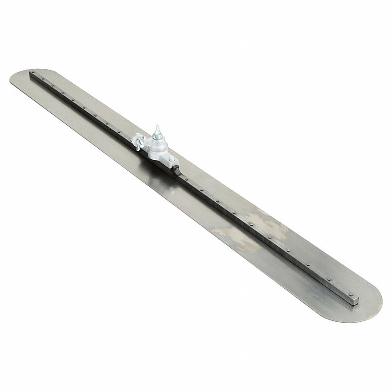 Kraft Tool CC853 48-Inch Round End Carbon Steel Fresno All-Angle Bracket Concrete Finishing Trowel