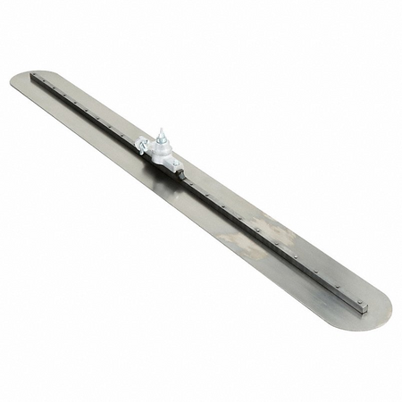 Kraft Tool CC853 48-Inch Round End Carbon Steel Fresno All-Angle Bracket Concrete Finishing Trowel