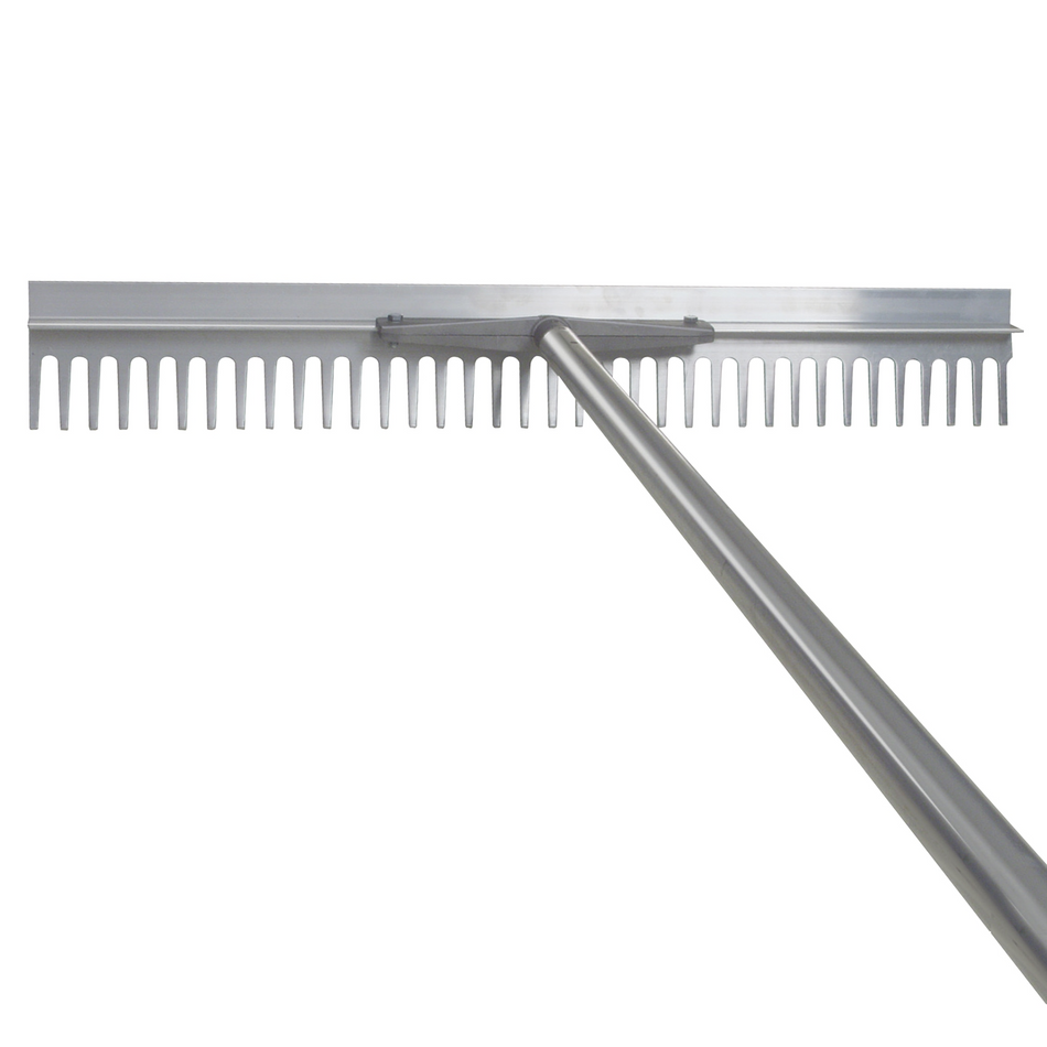 Kraft Tool CC960 36-Inch Aluminum Landscape & Asphalt Rake with 7-Ft Magnesium Handle Heavy Duty Lute Tool