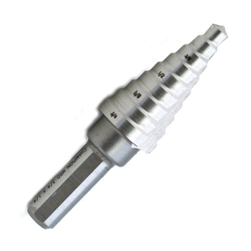 Champion MSD-1-3/8X1/4 Multi Step Drill Bit 10 Step Sheet Metal Drill