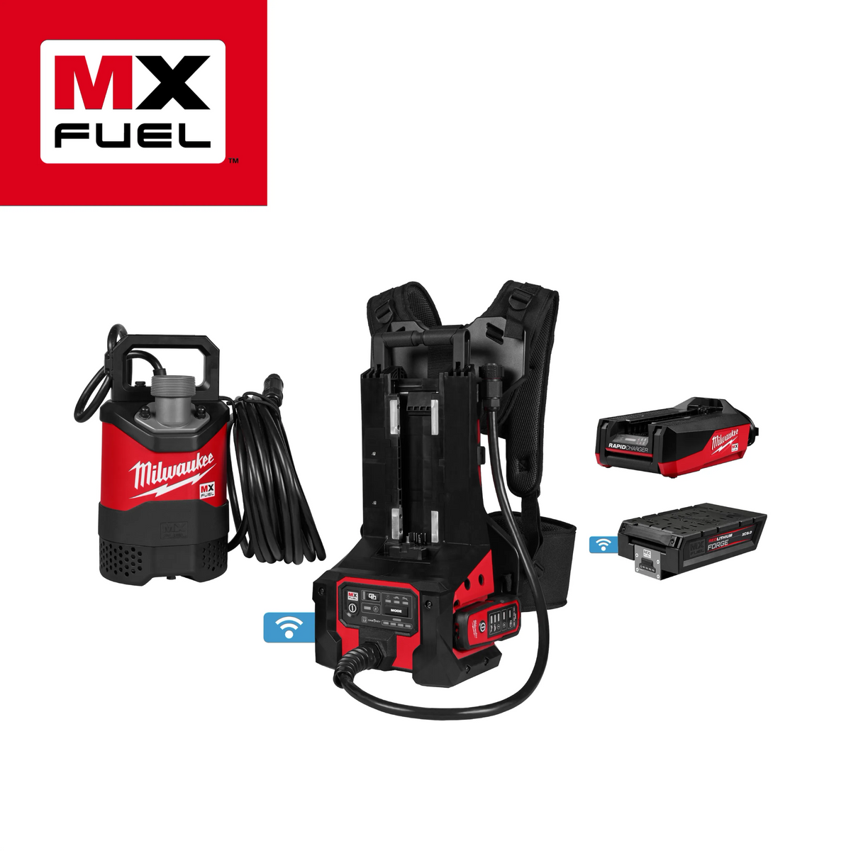 Milwaukee MXF211-1XC MX FUEL 1HP 2-Inch Submersible Pump Kit