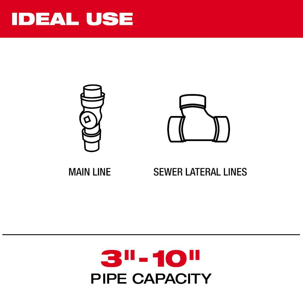 Milwaukee 3974-20 M18 200 Ft. Stiff Modular Pipeline Inspection System Kit image 4