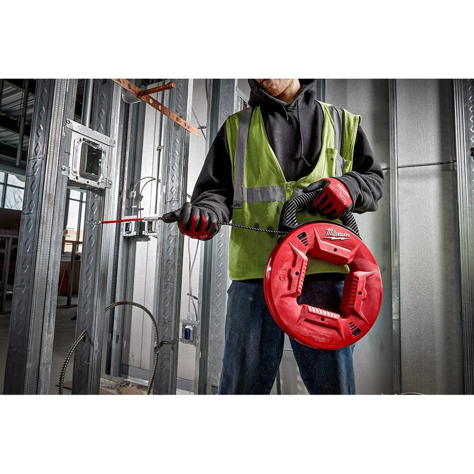 Milwaukee 48-22-4195 100' Polyester Fish Tape with Flexible Metal Leader image 2