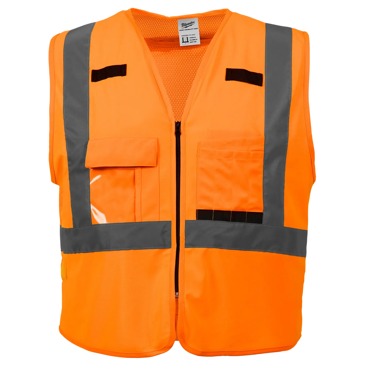 Milwaukee 48-73-5033 Class 2 High Visibility Orange Safety Vest - 2XL/3XL