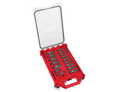 Milwaukee 49-66-6800 SHOCKWAVE Impact Duty 6 Point Socket Set – 3/8 in Drive – 17 Piece