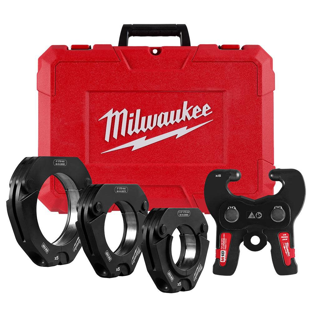 Milwaukee 49-16-2690 2-1/2"–4" CTS-V Press Ring Kit for M18 FORCE LOGIC Press Tools