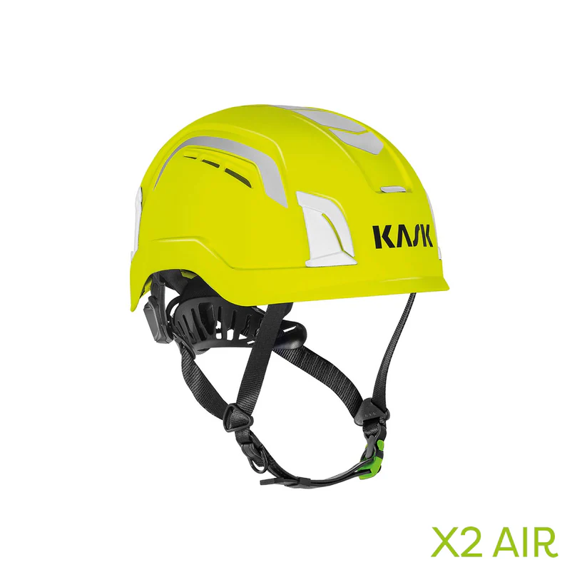 KASK WHE00100-221 Zenith X2 AIR Hi Viz Yellow Safety Helmet ANSI Z89.1