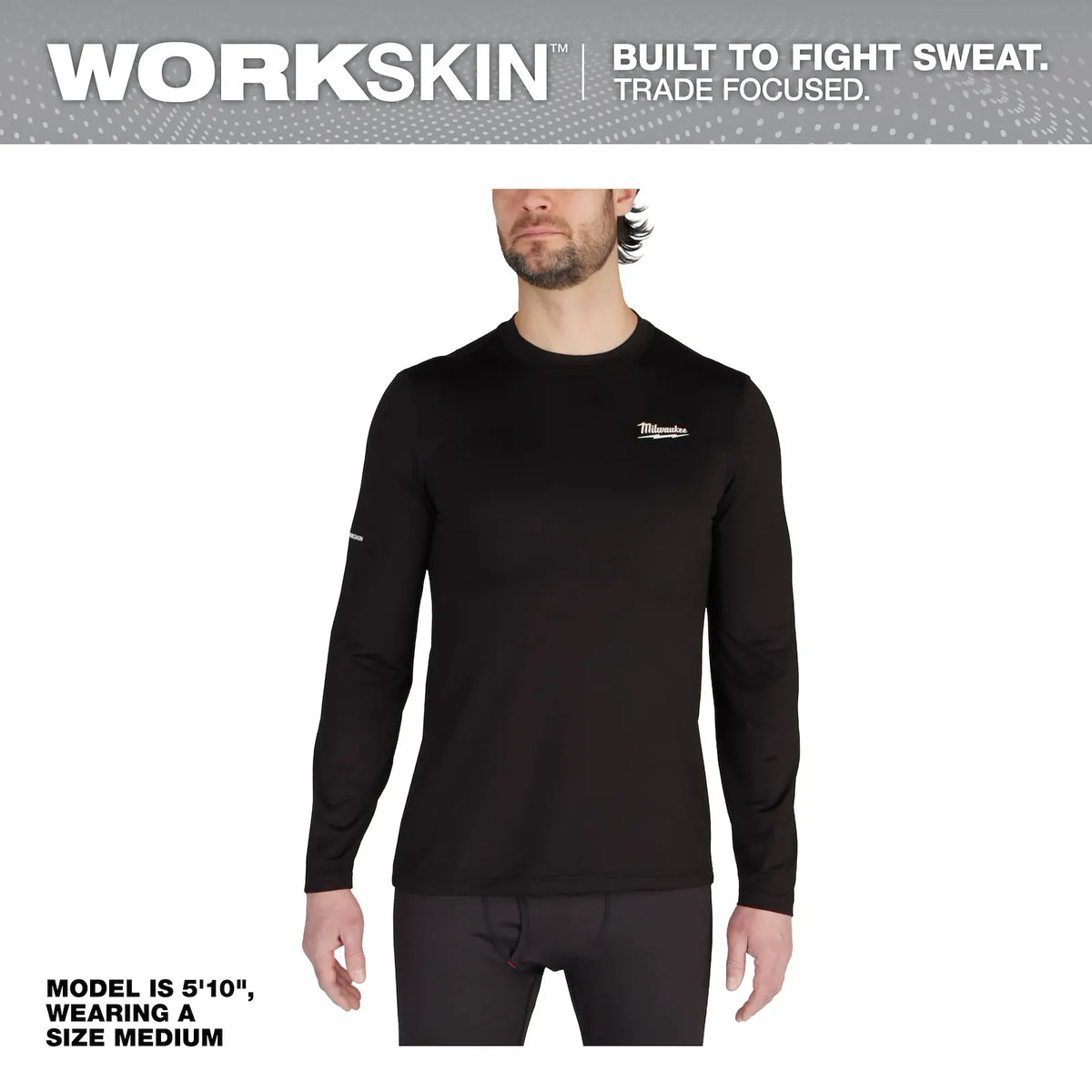Milwaukee 403B-L WORKSKIN Crew Neck Baselayer