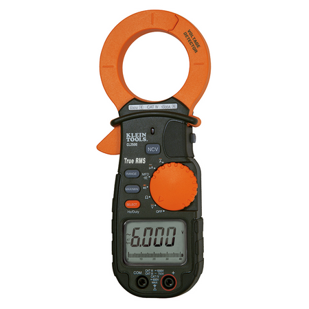 Klein Tools CL2500 1000A AC/DC TRMS Clamp Meter Heavy Duty True RMS Electrical Tester
