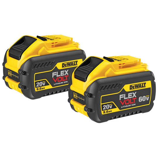 DEWALT DCB609-2 20/60V FLEXVOLT 9.0Ah Lithium-Ion Battery Pack – 2-Pack