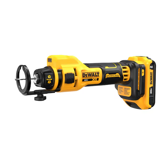 DEWALT DCE555D2 20V MAX XR Brushless Drywall Cut‑Out Tool Kit