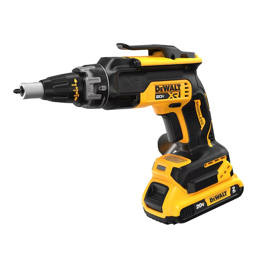 DeWalt DCF630D2 20V MAX XR Brushless Drywall Screwgun Kit with 2.0Ah Battery for Efficient Jobsite Fastening