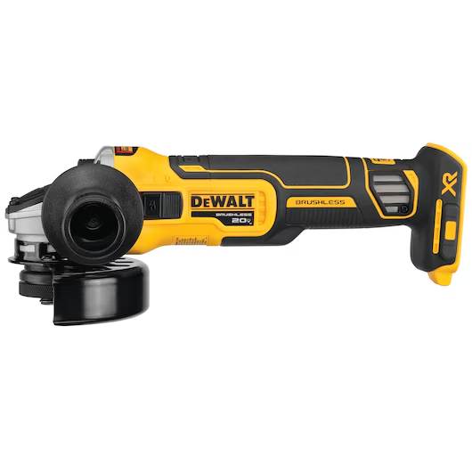 DeWalt DCG405B 20V MAX XR 4.5 Inch Slide Switch Small Angle Grinder with KICKBACK BRAKE (Tool Only) for Precision Grinding
