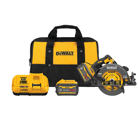 DEWALT DCS578X2 60V MAX Brushless Cordless 7-1/4 in. Circular Saw Kit with Electronic Brake