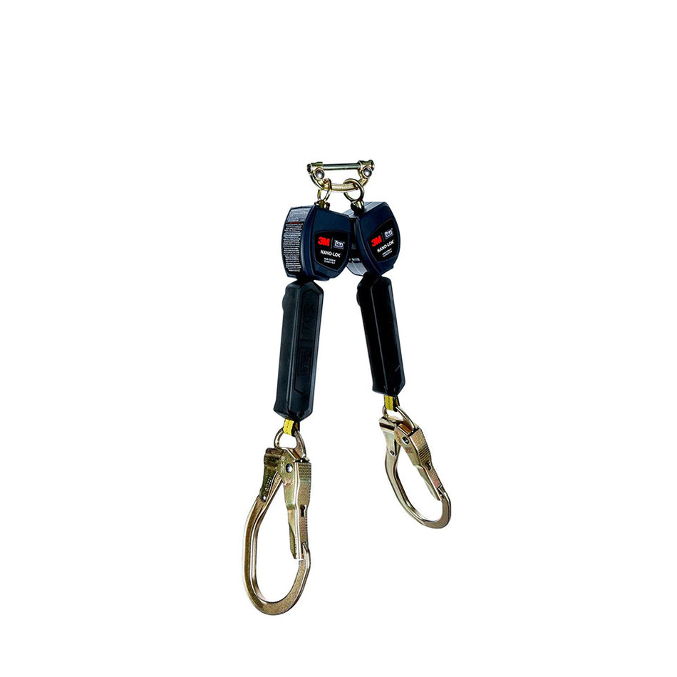 3M DBI 3101471  Nano-Lok Twin-Leg Self Retracting Lifeline – 6 ft QC Dual SRL Tie-Off System