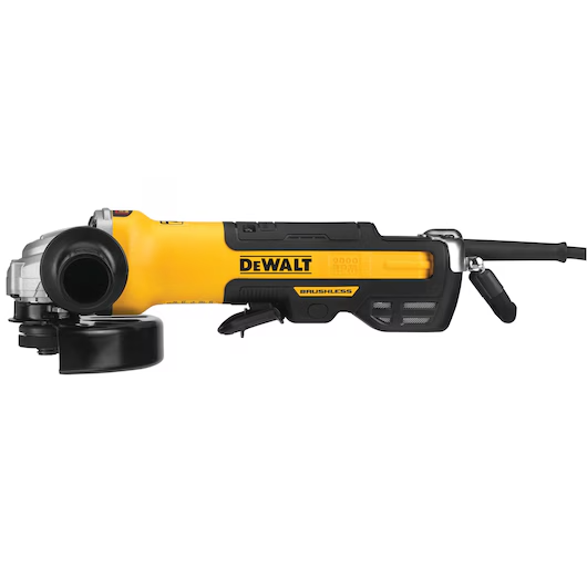 DeWalt DWE43244N 5/6 Inch Brushless Small Angle Grinder with Paddle Switch and KICKBACK BRAKE for Professional Use