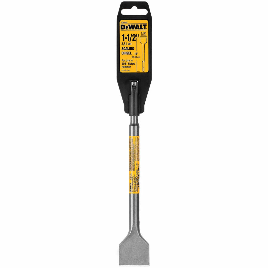 DEWALT DW5349 1-1/2" x 8" SDS PLUS Scaling Chisel | Heavy-Duty Rotary Hammer Accessory