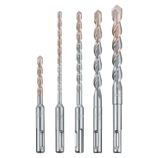 DeWalt DW5470 SDS Plus 2-Cutter Drill Bit Set for Fast, Efficient Concrete and Masonry Drilling